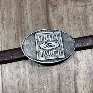 Built Ford Tough metal Belt Buckle made in Canada truck guy girl country